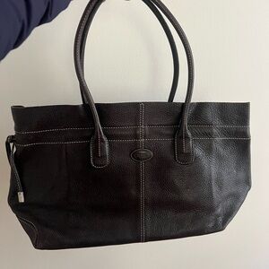 Tod’s Dark Brown Leather Shoulder Bag - Lady D bag
